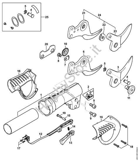 Corpo impugnatura, Lama ASA 85 ASA 85 brand Stihl